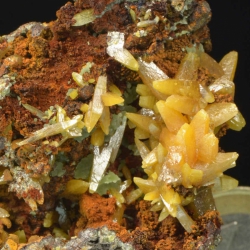 Wulfenit mit Mimetesit - Wulfenite with Mimetite